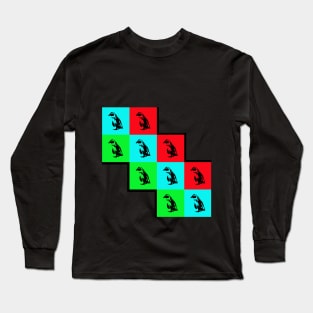 Cute penguin - pop art style Long Sleeve T-Shirt